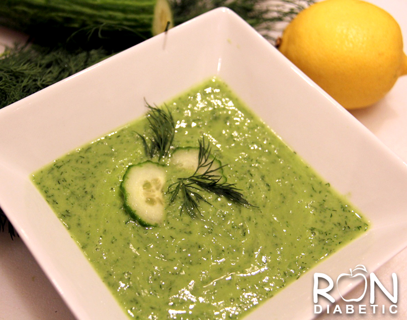 Авокадо огуречный суп