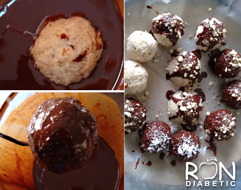 рецепт кокосово-миндального печенья без выпечки в шоколаде и без