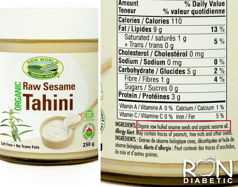 Тхина (тахина, тахини) - кунжутная паста из сырых семян кунжута