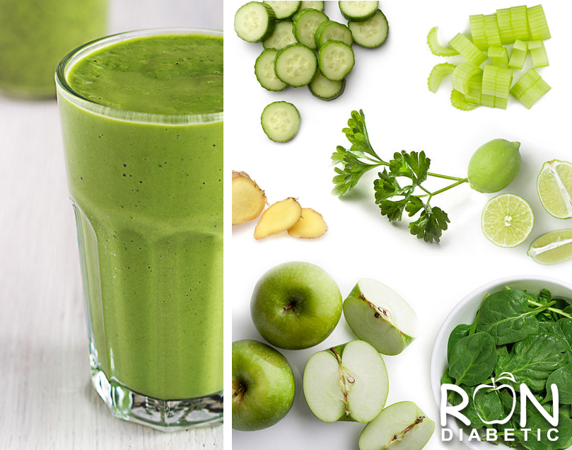 Ну очень полезный зеленый коктейль для диабетиков
